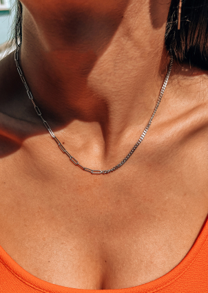 Кольє фіаніт Срібло 925° (родій) 560280