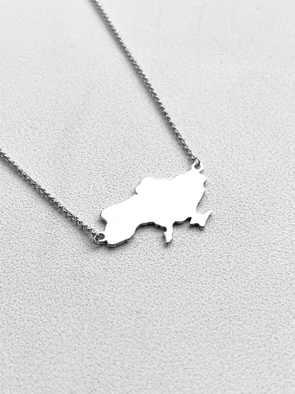 Кольє без вставок Срібло 925° (родій) 001423