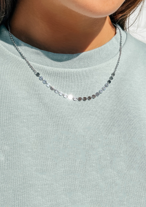 Кольє без вставок Срібло 925° (родій) 957563