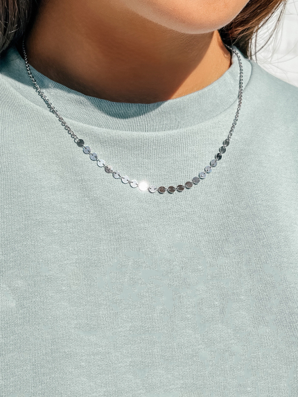 Кольє без вставок Срібло 925° (родій) 957563