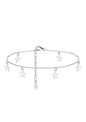 Браслет без вставок Срібло 925° (родій) SA27P