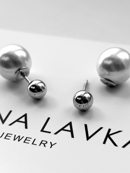 Pearl earrings Silver 925° (rhodium) 1D0192