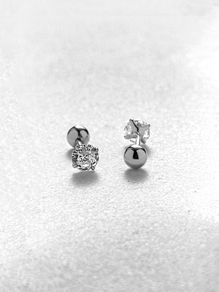 Cyanite earrings Silver 925° (rhodium) 1D01124