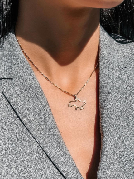 Підвіс без вставок Золото 585° 001425