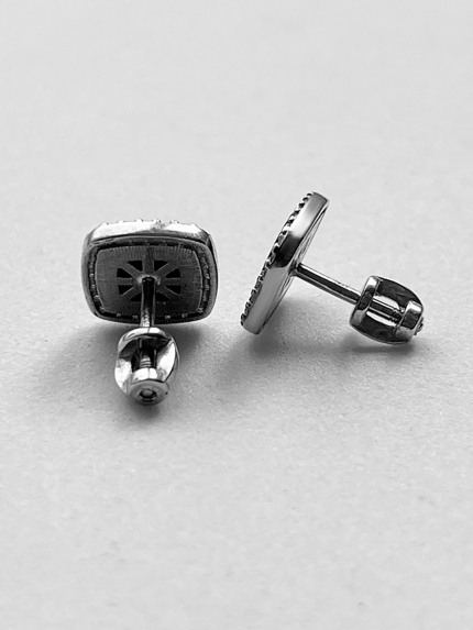 Cyanite earrings Silver 925° (rhodium) 112910