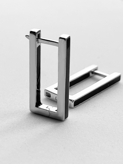 Kolczyki emaliowane Srebro 925° (rod) 120420