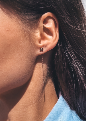 Сережки Фіаніт (5А) Золото 585° 001441