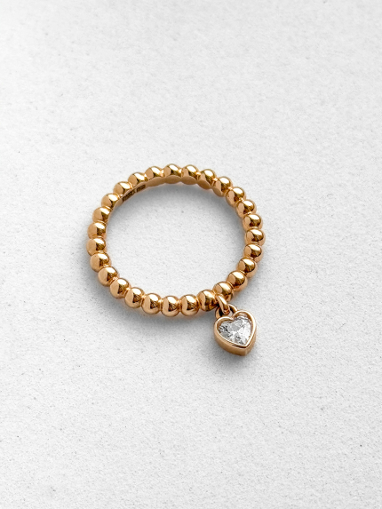 Каблучка Фіаніт (5А) Золото 585° 001065