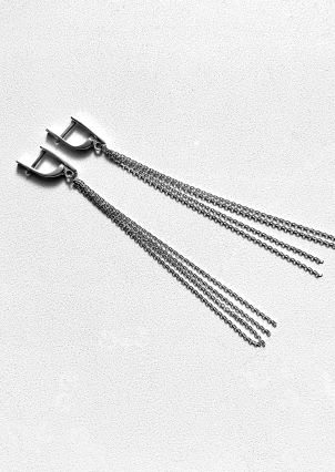 Сережки без вставок Срібло 925° 957585