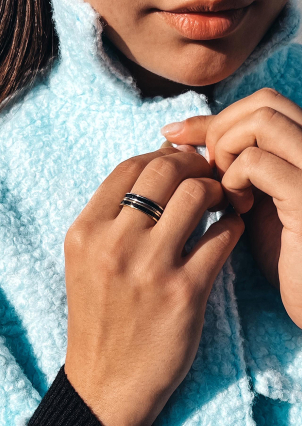 Каблучка фіаніт Срібло 925° (позолота) EQR2718R6