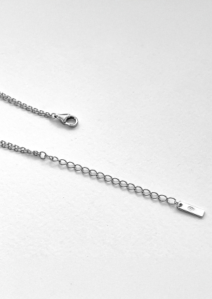 Кольє фіаніт Срібло 925° (родій) 560302