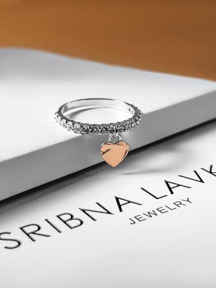 Ring cubic zirconia Silver 925° gold 375° 054710