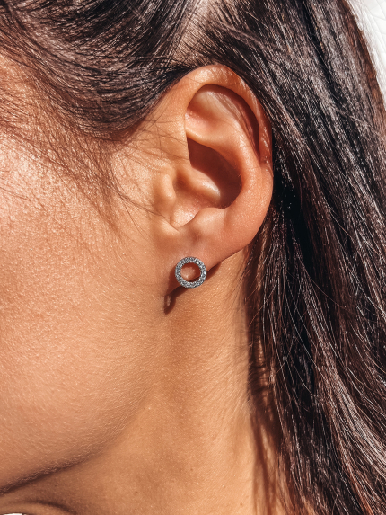 Kolczyki cyjanitowe Srebro 925° (rod) 116150