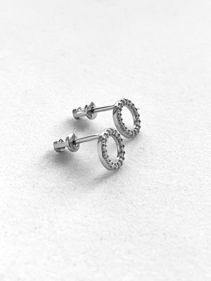 Kolczyki cyjanitowe Srebro 925° (rod) 116150