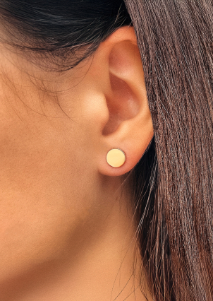 Сережки без вставок Срібло 925° золото 375° 616с