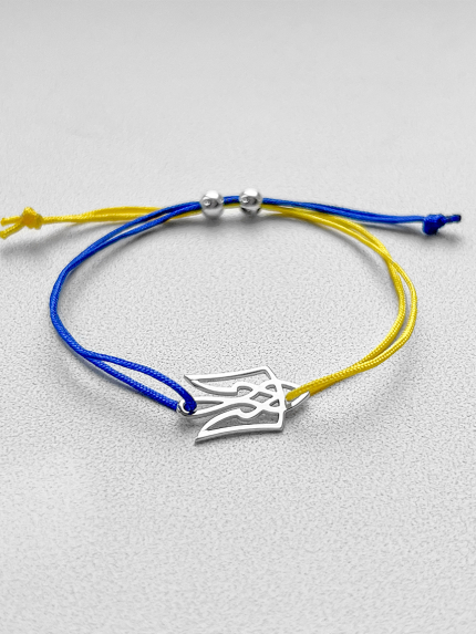 Браслет без вставок Срібло 925° (родій) 040бр