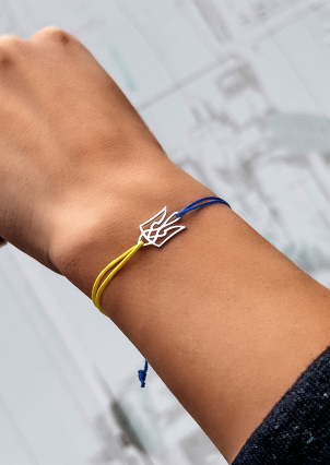 Браслет без вставок Срібло 925° (родій) 040бр