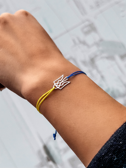 Браслет без вставок Срібло 925° (родій) 040бр