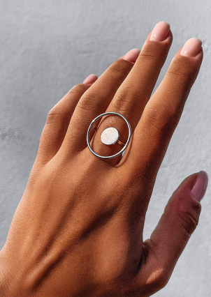 Ring without inserts Silver 925° (rhodium) 81709