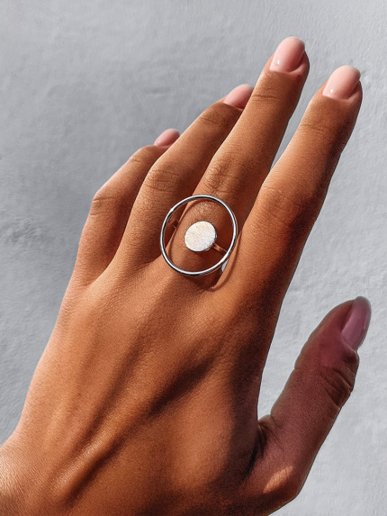 Ring without inserts Silver 925° (rhodium) 81709