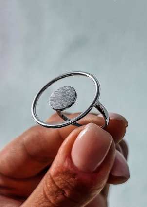 Ring without inserts Silver 925° (rhodium) 81709