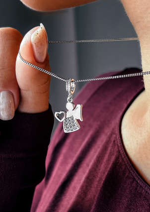 Підвіс фіаніт Срібло 925° (родій) 000557