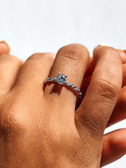 Ring Fianite (AAAA) Silver 925° (rhodium) ARP06P7