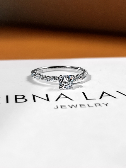 Ring Fianite (AAAA) Silver 925° (rhodium) ARP06P7