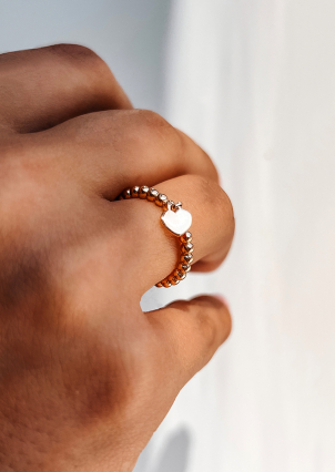 Каблучка без вставок Золото 585° 001064