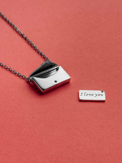 Кольє без вставок Срібло 925° (родій) 190285