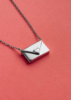 Кольє без вставок Срібло 925° (родій) 190285