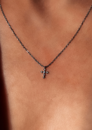 Кольє фіаніт Срібло 925° (родій) 190205