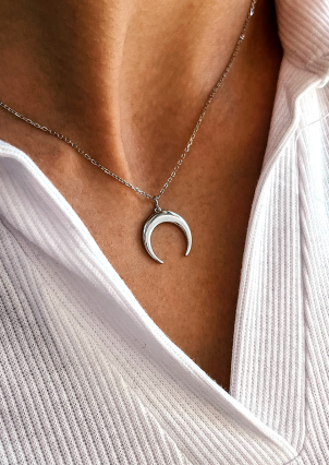 Кольє без вставок Срібло 925° (родій) 452658