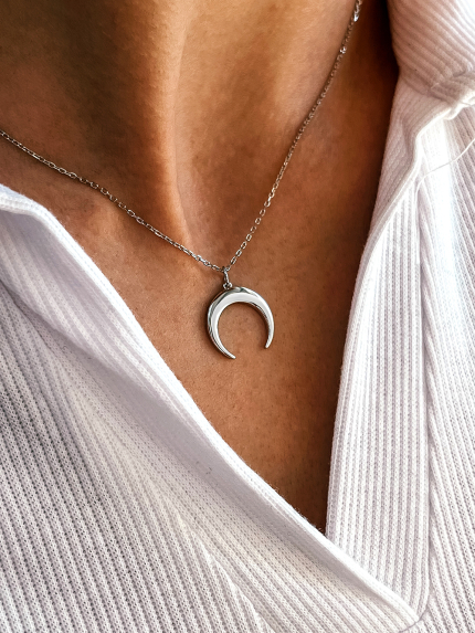 Кольє без вставок Срібло 925° (родій) 452658