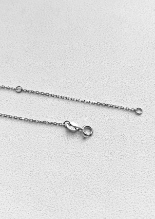 Кольє без вставок Срібло 925° (родій) 452658