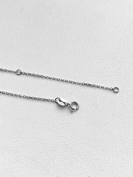 Кольє без вставок Срібло 925° (родій) 452658