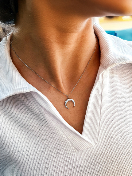 Кольє без вставок Срібло 925° (родій) 452658