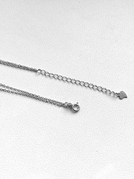 Кольє Фіаніт (5А) Срібло 925° (родій) GWN700P