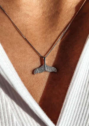 Кольє фіаніт Срібло 925° (родій) GWN701P