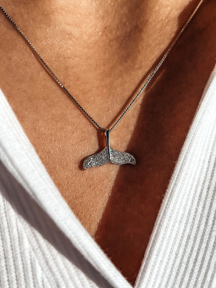 Кольє фіаніт Срібло 925° (родій) GWN701P