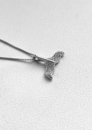 Кольє фіаніт Срібло 925° (родій) GWN701P