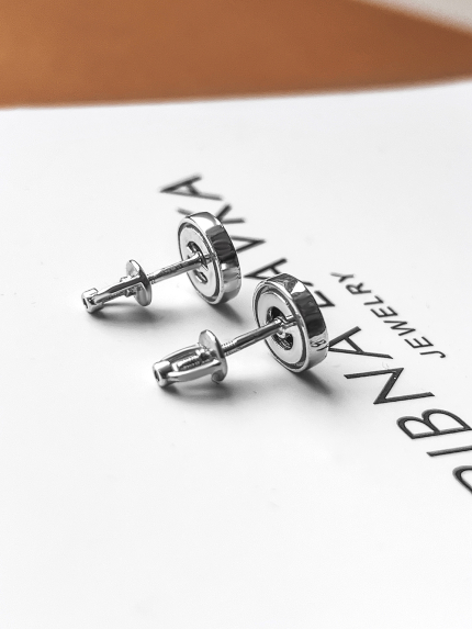 Сережки онікс Срібло 925° золото 375° 784с