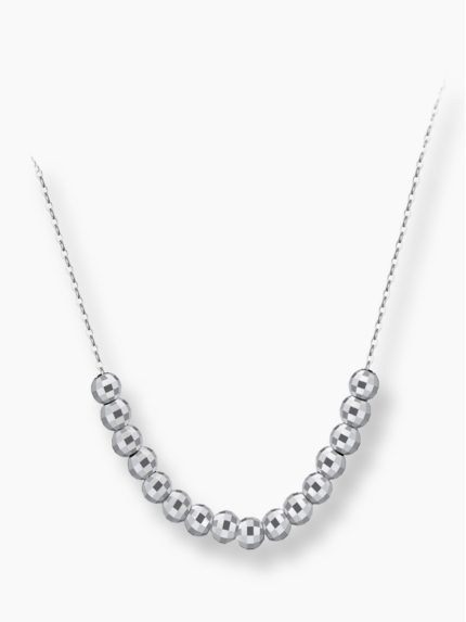 Necklace without inserts Silver 925° (rhodium) APN14P