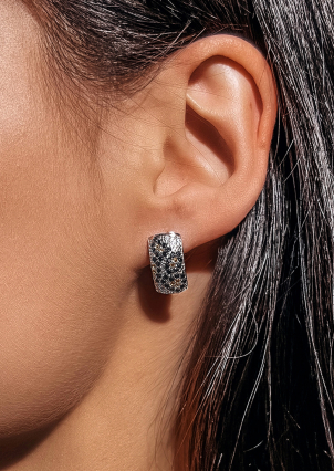 Сережки фіаніт Срібло 925° (родій) ск2фц/2099