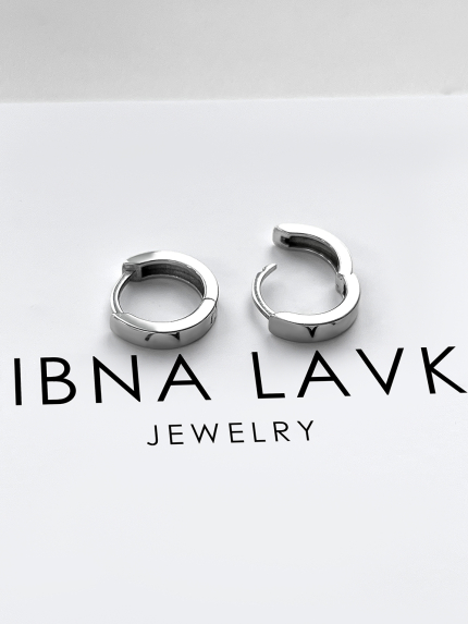 Kolczyki bez wkładek Srebro 925° (rod) 118410