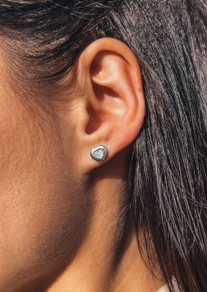 Сережки Фіаніт (5А) Срібло 925° (родій) APE01P