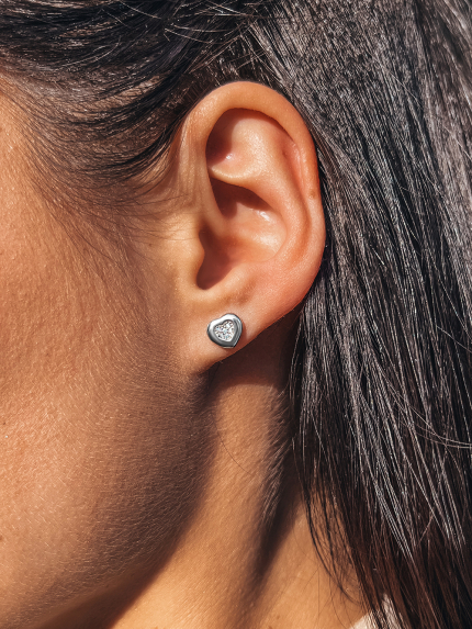 Fianite earrings (AAAAA) Silver 925° (rhodium) APE01P