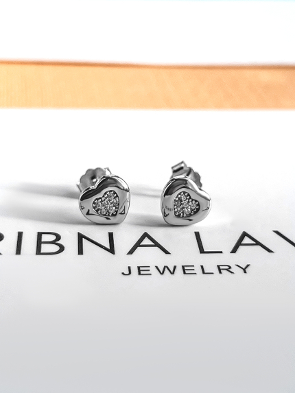 Fianite earrings (AAAAA) Silver 925° (rhodium) APE01P