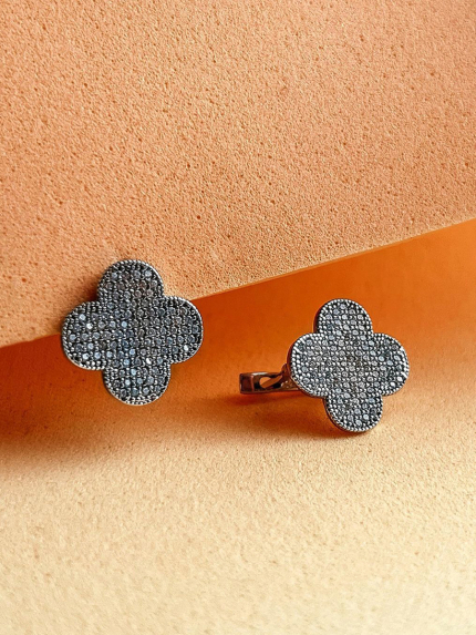 Fianite earrings (AAAAA) Silver 925° (rhodium) 1085602