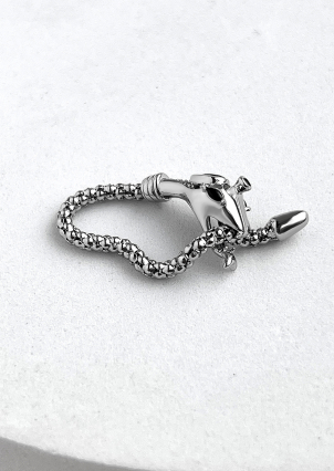 Каблучка фіаніт Срібло 925° (родій) EQR18P